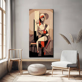 Painting by Numbers Woman Abstract Art